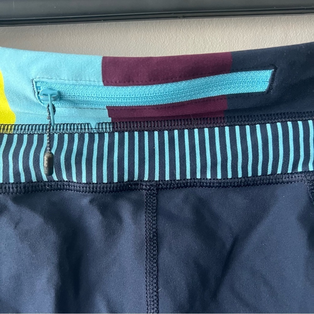Lululemon Run: Inspire Crop II Navy Blue Leggings Size Small - Picture 6 of 6